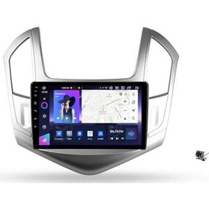 ZWCLSH Compatibel met Chevrolet Cruze 2012-2015 Stereo Vervanging 9'' QLED Touchscreen Radio met Android Auto, Carplay, Handsfree Bluetooth 5.0, GPS Navigatie DSP SWC Backup Camera, 5NF