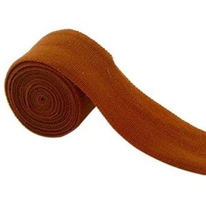 2cm platte naai-elastiek voor ondergoed broek beha rubber kleding decoratieve verstelbare zachte tailleband elastische banden-bruin-20mm 10yards