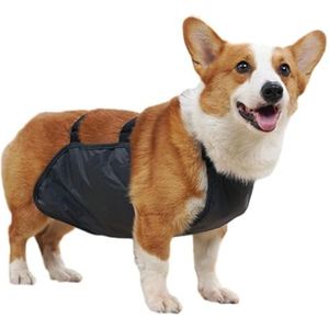 UOSIA Waterdichte huisdierkleding Hondenregenjas Buikhoes Corgi regenjas Hondenbuikband Ademend Anti-vuile puppy-outfits Doggy regenjas Hondenbuikbeschermer