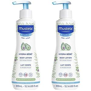 Mustela Hydra Bébé Body Lotion - Daily Moisturizing Baby Lotion - met natuurlijke avocado, jojoba- en zonnebloemolie - 30 ml - Pack van 2 items