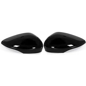 Afdekkingen Autospiegels Voor Ford Voor Fiesta Voor MK7 2008-2017 Auto Achteruitkijkspiegel Zijspiegel Cover Wing Cap Spiegelkappen Zijportieren (Color : Gloss Black)