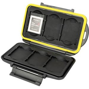 JJC Stevige en Stijve Geheugenkaart Opbergkoffer past op 6 x XQD CFexpress Type B Kaarten