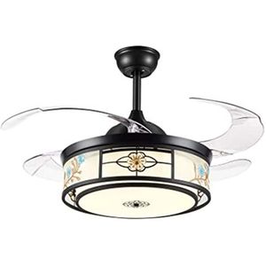 Plafondventilator met Licht Moderne Plafond Ventilator Licht Eetkamer Slaapkamer Licht Moderne LED Dimmen Onzichtbare Plafond Ventilator Licht Plafondlamp Ventilatorlicht