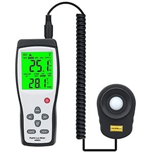 Digitale Verlichtingsmeter Lichtmeter Digitale Illuminator Handheld Ambient Temperatuur Meetinstrument Spectrofotometer Hoge Precision Illuminance Meter