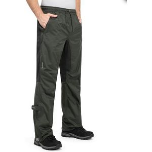 Höhenhorn Pluvia Regenbroek voor heren, waterdicht, ademend, met transporttas, groen, M