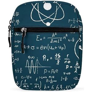 Fysieke Wiskunde Wetenschap Formule Mini Crossbody Tas Unisex Anti-Diefstal Side Schoudertassen Reizen Kleine Messenger Bag