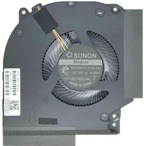 1/2 stuks CPU-GPU-ventilator voor gaming-laptop 16-R 16-R0008CA 16-R0028CA 16-R0097NR 16-R0057NR 16-R0010NR DC 12 V (geel)