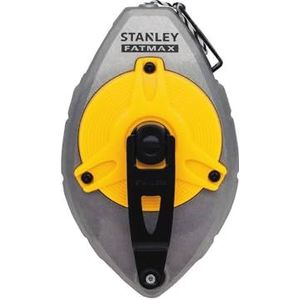DEWALT Fatmax Stanley 0-47-480 Slagsnoer (30 m, aluminium behuizing met kijkvenster, roestvrijstalen haken, polyester/nylon koord, riemclip) 0-47-480, 1 stuk