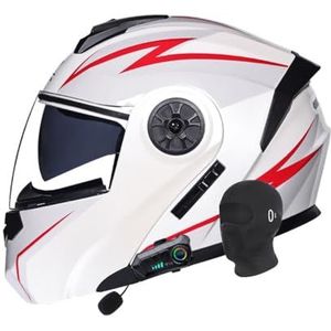 Systeemhelm Met Bluetooth, Met Luidspreker Microfoon, Geïntegreerde Motorhelm Met ECE, Integraalhelm Met Dubbel Vizier,Ruisonderdrukking, Multifunctioneel, Voor Volwassenen