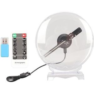 3D Hologram Fan WiFi Projector Eye 3D Display 1080x160 80 Stuks LED-kralen 3D Hologram Projector Reclame Display