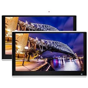 Draagbare dvd-speler voor videospelers op hoofdsteunen in auto's Auto Hoofdsteun Monitor Touch Screen 11/12/13 Inch 3 + 32 GB Auto Achterbank Video Player auto Logo HDMI In/Out met HD-roterend scherm
