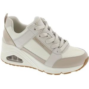 Skechers Dames Uno Wedge-Everything Nice Sneaker, Gebroken Wit, 38 EU
