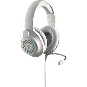 Spartan Gear - Medusa Wired Headset (Compatible with PC, PS4, PS5, XBOX, XBOX series x/s, Switch) White/Grey