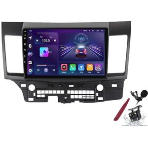 Android 15 Autoradio voor M-itsubishi Lancer (2007-2012) 9 inch 2K Touchscreen 2000 * 1200 Android Head Unit Multimedia Speler met Carplay GPS Navi BT 5G WiFi DSP SWC,Y1