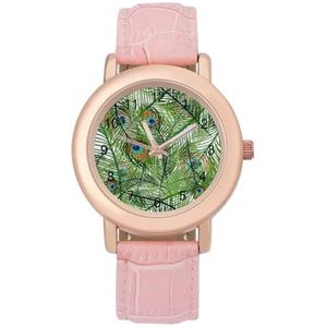 Pauw Veer Horloges Voor Vrouwen Mode Sport Horloge Vrouwen Lederen Horloge