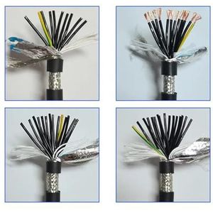 Draad en kabel CNC Hoge flexibiliteit weerstand tegen buigen 20-17awg sleepketting afgeschermde kabel 10 14 16 20 24 30-core servomotor voedingskabel Getwist paar afgeschermde kabel (Size : 30C 1mete