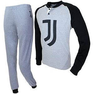 SICEM Serafino pyjama voor heren, lange mouwen, katoen, interlock, art. JU14116 tot het einde JJ Juventus, Grijs Melange, L