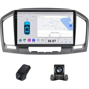 Android autoradio geldt voor Buick Regal Opel Insignia 1 2009-2013 Wireless Carplay Android Auto,9 inch 2.5D touchscreen auto radio met GPS navigatie stuurwiel afstandsbediening(NF-1)