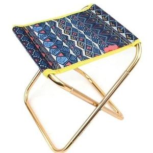 Opvouwbare kruk opvouwbare stoel buiten camping visstoel lichtgewicht opvouwbare kruk met opbergtas draagbare mini-wandelreisstoel campingkruk (kleur: blauw)