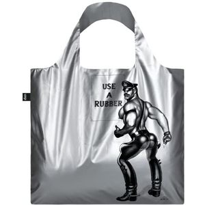 LOQI TOM OF FINLAND Use a Rubber Silver Metallic Bag, Zilver, M, Zilver, M, Hedendaags, zilver., M, Hedendaags