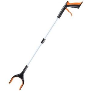 Grijptang Grijper Picker Met Lange Steel Opvouwbare Roterende Grijper Reacher Grijpergereedschap Visserijafvalkiezer Grijptang Antislip(Orange)