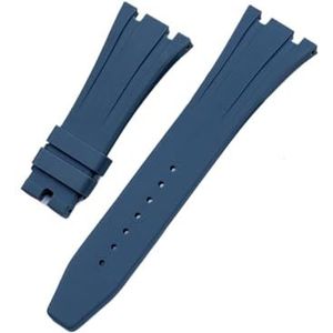 EDVENA 26 Mm Zacht Zwart Wit Groen Geel Oranje Grijs Blauw Rood Siliconen Rubberen Horlogeband Armband Compatibel Met AP ROYAL OAK Horlogeband Riem(Color:GREY,Size:26MM_WITHOUT BUCKLE)