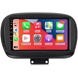 Android 13.0 Radio 2 Din Auto Stereo 9"" Touchscreen Autoradio Voor Fiat 500X 2014-2020 met Bluetooth/wifi/GPS Navigatie/FM Radio/Stuurwielbediening/AHD Omgekeerd Beeld (Size : M400S(4G+64G))