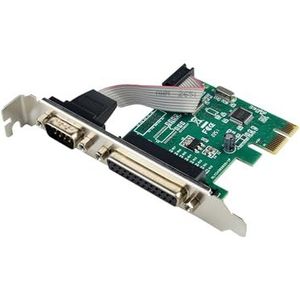 SIENOC DB25 LPT-printer met parallelle poort DB9 RS232 naar PCI-E PCI Express-kaartadapter Converter WCH-chipset