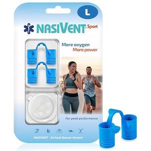 Nasivent - Sport Premium - Neusdilatator - Sky Blue - 2 stuks
