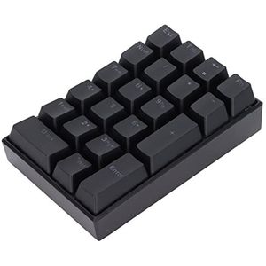 Draadloos Numeriek Toetsenblok, Mechanisch LED-toetsenbord, Mechanisch Numeriek Toetsenblok met 21 Toetsen met Getrapte Toetsenkap, Bedraad Toetsenbord, Plug-and-play(Rode schacht)