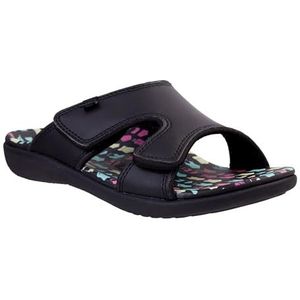 Spenco Kholo Beach Slide Sandaal voor dames, Zwart, 36 EU