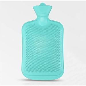 DieffematicRSD Warmwaterkruik Rubber PVC-warmwaterzak Huishoudelijke waterinjectiezakken Duurzame explosieveilige handwarmerfleszak (Color : Green)