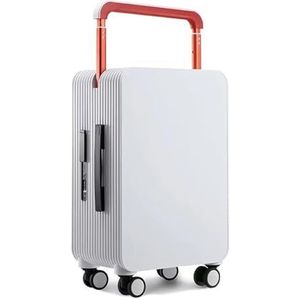 Koffer Koffers met breed handvat Reizen Rolling Bagage Spinner Heren Trolley Tas Koffers Wielen Dames Reistas (Color : F, Size : 20inch)