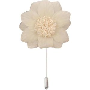 Gouden zijde, sneeuwbloemen, reverse naalden, nieu 9 * 10CM Salie Groene Zilveren Satijnen Bloem Revers Pin Badge Bloem Roos Bloem/Roos Revers Pin Broche Pin(Beige,3PCS)