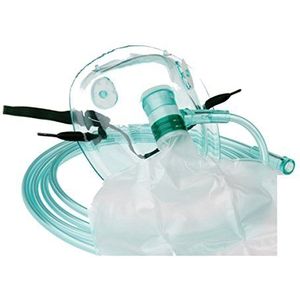 Tiga-Med Zuurstofmaskers in set hoge concentratie DEHP-vrij 10-delige set (= 10 stuks) met reservoirzak voor volwassenen met 210 cm slang