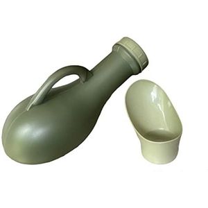 Urinezakken, ® Lekvrije Unisex Draagbare Urinoir Toiletfles - Ideaal for Auto Reizen Kamperen Caravan Festivals Kinderen Ouderen(Green)