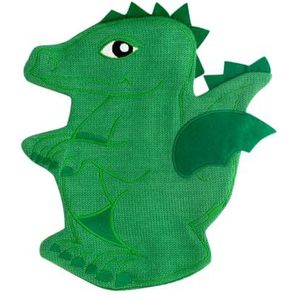 Pylones Warmwaterkruik - Hotly Dragon, groen, rubber, polyester, 500 ml