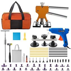 53/60/69/74/89/98 Pcs Verveloos Automotive Uitdeuken Tool Kit Draagbare Automotive zuignappen Auto Accessoires Gebruiksvriendelijk voor beginners en professional (Color : 60pcs)