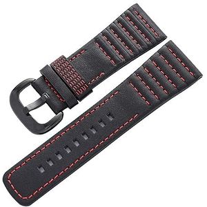 LUGEMA 28 Mm Lederen Horlogebanden Compatibel Met Seven Friday Vervangende Horlogebanden 28 Mm (Color : Red, Size : 28mm)