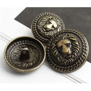 Breiknopen, diverse knopen pin, 10st 15/20/25mm leeuwenkop geit ontwerp vintage metalen knopen for overhemd naaien accessoires knopen for kledingontwerpers mode(Color:Lion bronze,Size:20mm-10pcs)