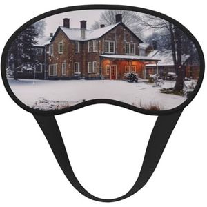 Winter boerderij slaapmasker zacht comfortabel oogmasker met verstelbare riem verduistering oogslaap schaduw cover voor vrouwen meisjes mannen reizen yoga dutje ploegendienst werk