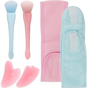 duomaoyi Twee gezichtsmaskerapplicators, herbruikbare gezichtsmasker schraper, siliconen jelly borstel, wasbaar ontwerp