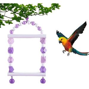 Vogel klimspeelgoed | Kleurrijk boogklimspeelgoed voor parkiet - multifunctionele vogelkooikunst voor valkparkieten, parkieten, papegaaien, kippen, hamsters, gerbils Teksome