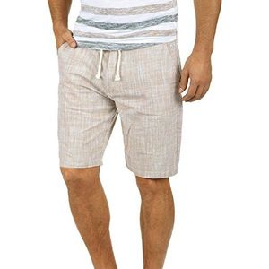 Blend - BHBones - Korte Linnen Bermuda - Bruin - Regular Fit
