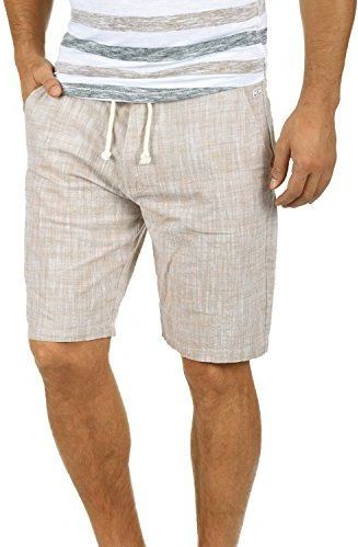 Blend - BHBones - Korte Linnen Bermuda - Bruin - Regular Fit