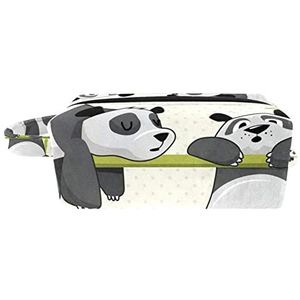 Cosmetische tas,kleine handtas make-uptas voor damesportemonnee,tekenfilm schattige panda,make-uptasjes voor op reis