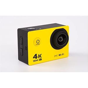Actiecamera, 4k Sports Camera Outdoor Waterproof Extreme Sports DV HD Camera WIFI onderwatercamera(Giallo)
