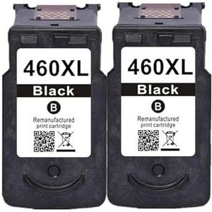 Gereviseerde PG-460 CL-461 inktcartridge for TS5340 TS7440 printer(2Pack BK)