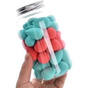 40 stuks Mini Kleine Make-Up Spons Schoonheid Ei Set Zachte Cosmetische Bladerdeeg Kussen Foundation Poeder Spons Nat en Droog Dual Beauty Tools (Color : 16)