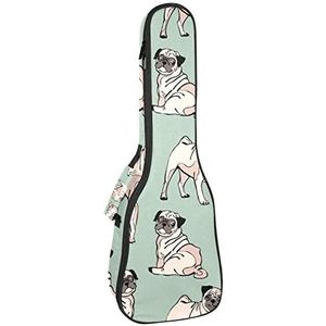 Tenor Ukulele Gigbag Waterdichte Ukelele Case Gewatteerde Rugzak, Geweldig voor Sopraan Concert (21/23/24"") Leuke Mopjes